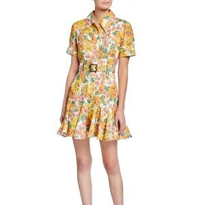 NWOT Zimmermann linen belted dress SIZE2